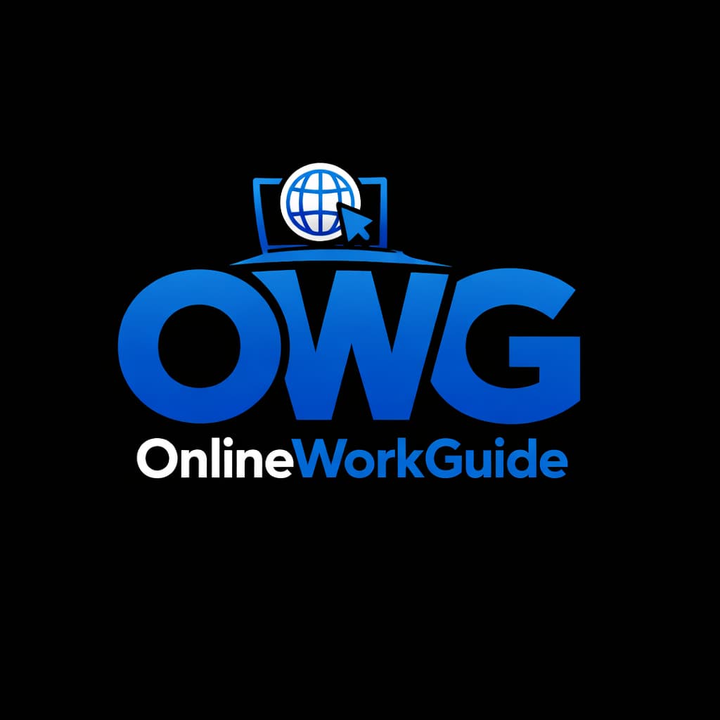 OWG logo for OnlineWorkGuide website representing online work, freelancing, and remote job opportunities