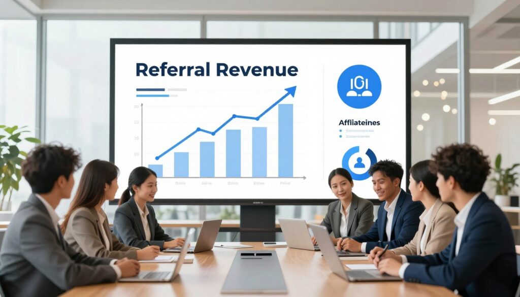 referral revenue affiliate marketing graphic